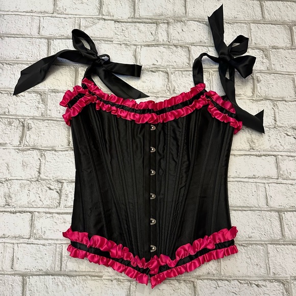 Tripp nyc Intimates & Sleepwear Vintage Y2k Black And Pink Lace Up